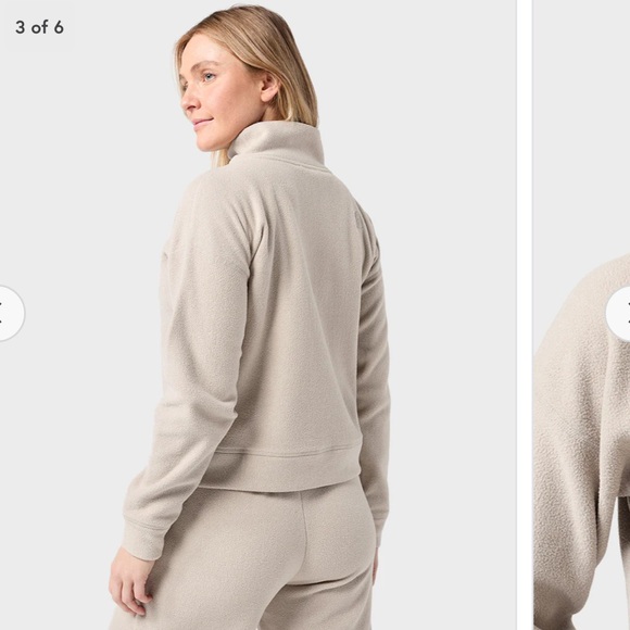 NWT Stio Women's Turpin Fleece Mockneck pullover purple “berry Smoke” , XL - Picture 2 of 10